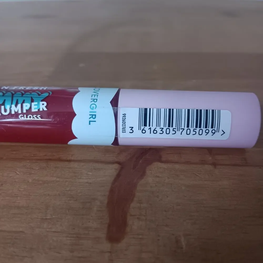 Covergirl 0.33oz S-Mitten With You Clean Fresh Yummy Plumper Lip Gloss Red-Qty 3